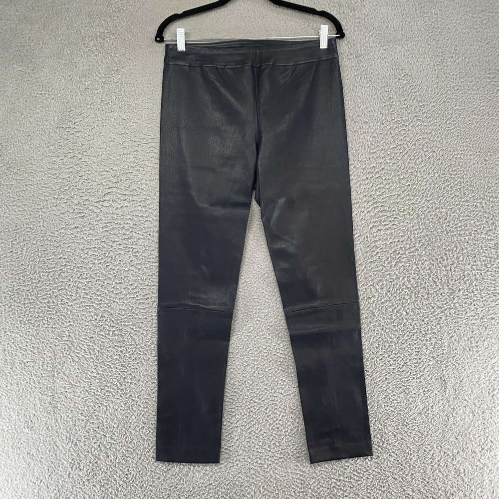 Jarbo Lamb Leather Leggings Womens 36 / 6‎ Callista Skinny Stretch Capsule Navy